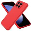 For Honor X8b Red Liquid Silicone Dropproof Full Coverage Phone Case - 1