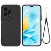 For Honor 200 Lite Black Liquid Silicone Dropproof Phone Case - 1