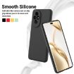For Honor 200 Black Liquid Silicone Dropproof Full Coverage Phone Case - 3