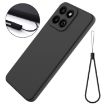 For Honor X7c/Play 200 Plus Black Liquid Silicone Dropproof Phone Case - 7