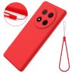 For Honor X9c/X60 Pro 5G Red Liquid Silicone Dropproof Phone Case - 7