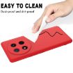 For Honor X9c/X60 Pro 5G Red Liquid Silicone Dropproof Phone Case - 8