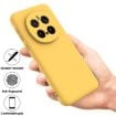 For Honor Magic7 Pro Yellow Liquid Silicone Dropproof Phone Case - 2