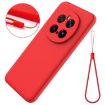 For Honor Magic7 Pro Red Liquid Silicone Dropproof Phone Case - 7