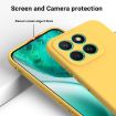 For Honor X8c 4G Yellow Liquid Silicone Dropproof Phone Case - 4