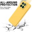 For Honor X8c 4G Yellow Liquid Silicone Dropproof Phone Case - 5