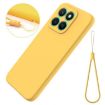 For Honor X8c 4G Yellow Liquid Silicone Dropproof Phone Case - 7
