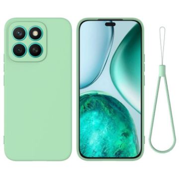For Honor X8c 4G Green Liquid Silicone Dropproof Phone Case - 1