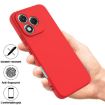 For Honor 400 Lite Red Liquid Silicone Dropproof Phone Case Global - 2