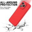 For Honor 400 Lite Red Liquid Silicone Dropproof Phone Case Global - 5