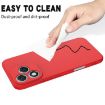 For Honor 400 Lite Red Liquid Silicone Dropproof Phone Case Global - 8