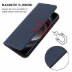 Xiaomi 14 Ultra Blue Leather Phone Case with Magnetic Closure - 4