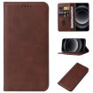 Xiaomi 14 Ultra Brown Leather Phone Case with Magnetic Closure - 1