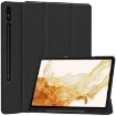Samsung Galaxy Tab S9+ Black TPU Leather Case with Pen Slot, 3-Fold Cover - 1