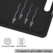 Samsung Galaxy Tab S9+ Black TPU Leather Case with Pen Slot, 3-Fold Cover - 5