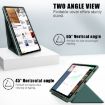 Samsung Galaxy Tab S9+ Dark Green Cloth Texture Leather Case - 3
