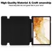 Samsung Galaxy Tab S9+ 360 Rotation Transparent Leather Case - Black - 4