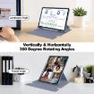 Samsung Galaxy Tab S9+ 360 Rotation Transparent Leather Case Lavender - 6