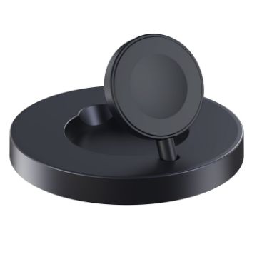 Apple Watch V17A Foldable Magnetic Wireless Charger - Black - 1