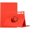 Samsung Galaxy Tab S9+/S10+ Red Litchi Texture 360 Rotation Leather Case - 1