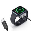 Apple Watch Type-C Magnetic Charger, Silver - Compact & Efficient Charging - 2