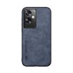 OPPO A2 Blue Magnetic Leather Back Phone Case - Skin Feel Cover - 2
