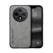 OPPO A3 China Magnetic Leather Phone Case - Light Grey Skin Feel - 1