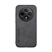 OPPO A3 China Magnetic Leather Phone Case - Dark Grey Skin Feel - 2