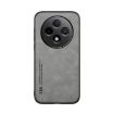 OPPO Reno12 F 5G Light Grey Magnetic Leather Phone Case Skin Feel - 2