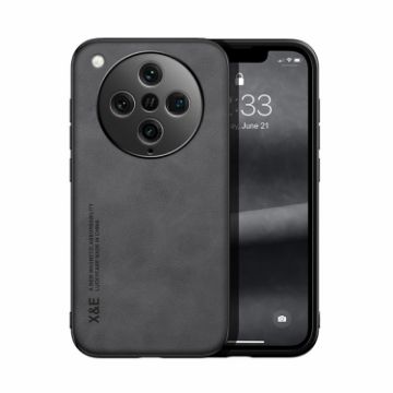 OPPO Find X8 Pro Dark Grey Magnetic Leather Back Case - Skin Feel - 1