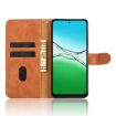 OPPO A5 5G Brown Magnetic Flip Leather Phone Case - Global Skin Feel - 4