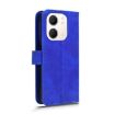 OPPO A5x 5G/4G Blue Magnetic Flip Leather Phone Case - Skin Feel - 3