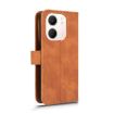 OPPO A5x 5G/4G Brown Magnetic Flip Leather Phone Case Skin Feel - 3