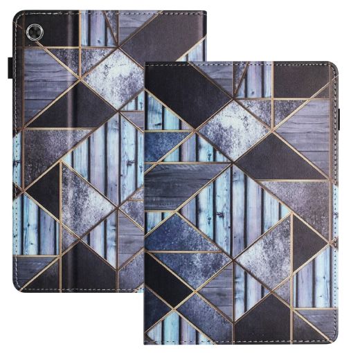 Samsung Galaxy Tab A8 10.5 2021 Marble Leather Tablet Case - 1