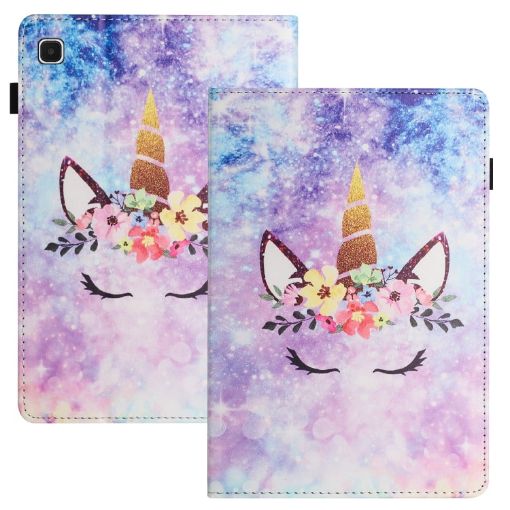 Samsung Galaxy Tab S6 Lite Litchi Texture Leather Case - Smiling Face - 1