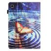 Samsung Galaxy Tab A7 Lite Butterfly Leather Tablet Case - Litchi Texture - 3