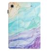 Samsung Galaxy Tab A7 10.4 2020 Leather Case - Litchi Texture, Oil Painting - 3