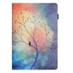 Samsung Galaxy Tab A 10.1 2019 Leather Case - Oil Painting Tree Design - 2