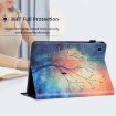 Samsung Galaxy Tab A 10.1 2019 Leather Case - Oil Painting Tree Design - 7