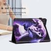 Samsung Galaxy Tab A 10.1 2019 Leather Case - Litchi Texture Wolf Design - 7