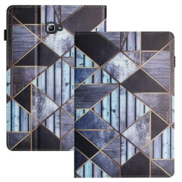 Samsung Galaxy Tab A 10.1 2016 Marble Litchi Leather Tablet Case - 1