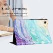Samsung Galaxy Tab S5e Litchi Texture Leather Case (Oil Painting) - 7