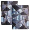 Samsung Galaxy Tab S5e Litchi Texture Marble Leather Tablet Case - 1
