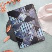 Samsung Galaxy Tab S5e Litchi Texture Marble Leather Tablet Case - 9