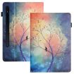 Samsung Galaxy Tab S7 Litchi Texture Leather Case - Oil Painting Tree - 1