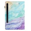 Samsung Galaxy Tab S7 Litchi Texture Leather Case (Oil Painting) - 3