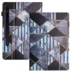 Samsung Galaxy Tab S7 Litchi Texture Marble Leather Tablet Case - 1