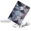 Samsung Galaxy Tab S7 Litchi Texture Marble Leather Tablet Case - 8