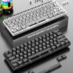 XUNFOX K30 Pro Mechanical Keyboard, 61-Keys, 2.4G+BT+Wired, Black - 7