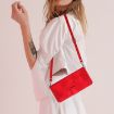 Xiaomi 14 Ultra Red Leather Phone Case with Lanyard - 7